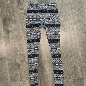 SKIMS Patterned Leggings - Black and White